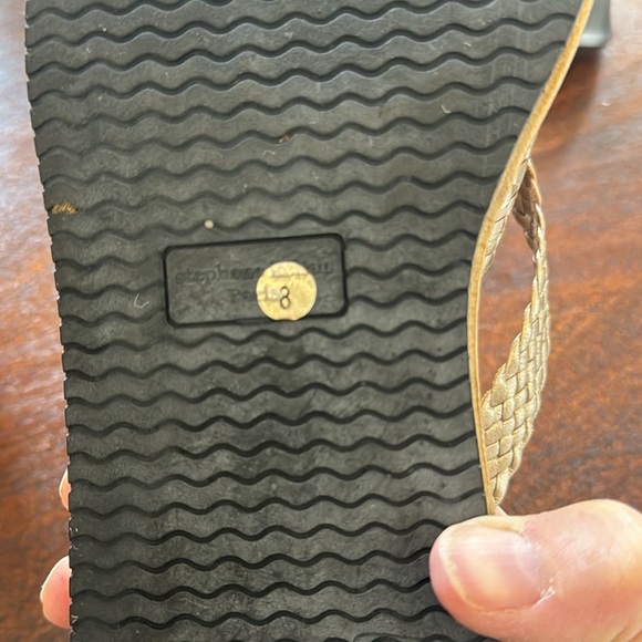 Stephane Kelian gold woven leather platform mules - Picture 6 of 9